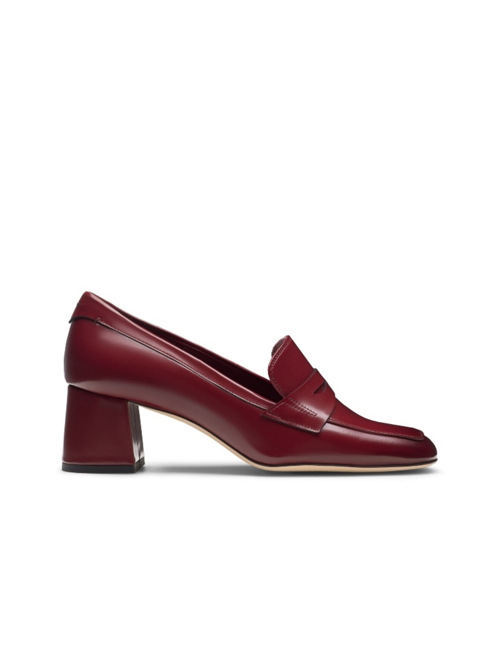 New Magnanni Stasia Penny Loafer Pump Burgundy Sz 8